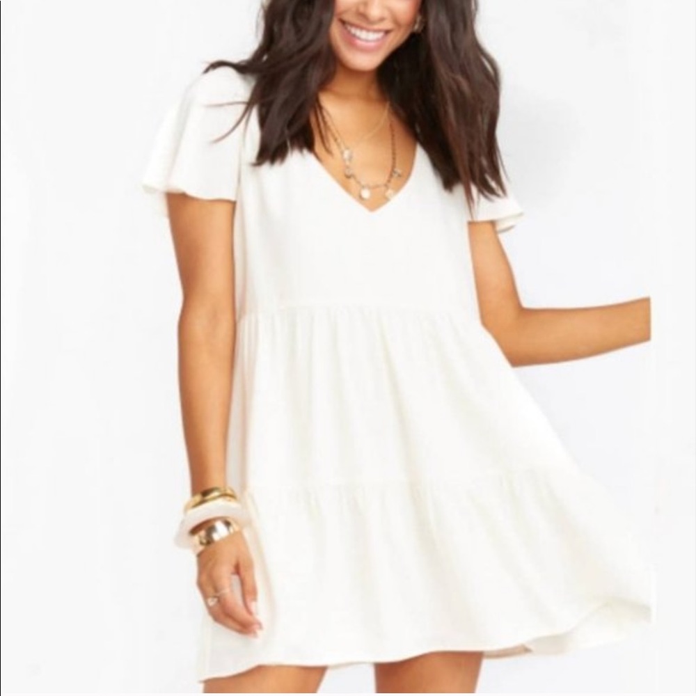 Show me your Mumu Ivory dress
